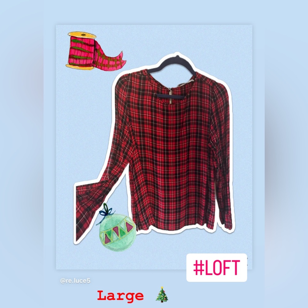 Loft Christmas blouse